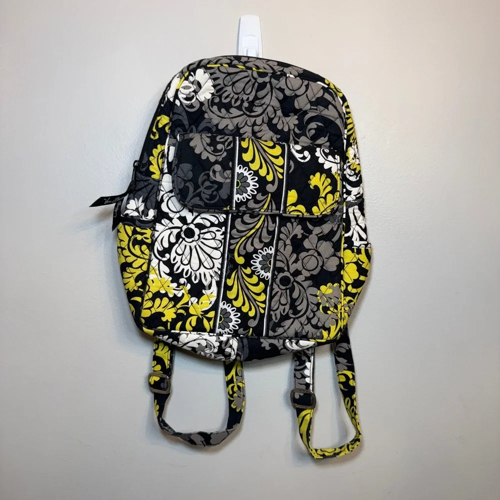 Vera Bradley Women's Quilted Baroque Floral Print Small Backpack